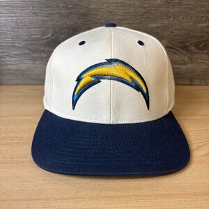 Los Angeles Chargers Hat Cap Strap Back Cream Blue‎ NFL Football Adjustable